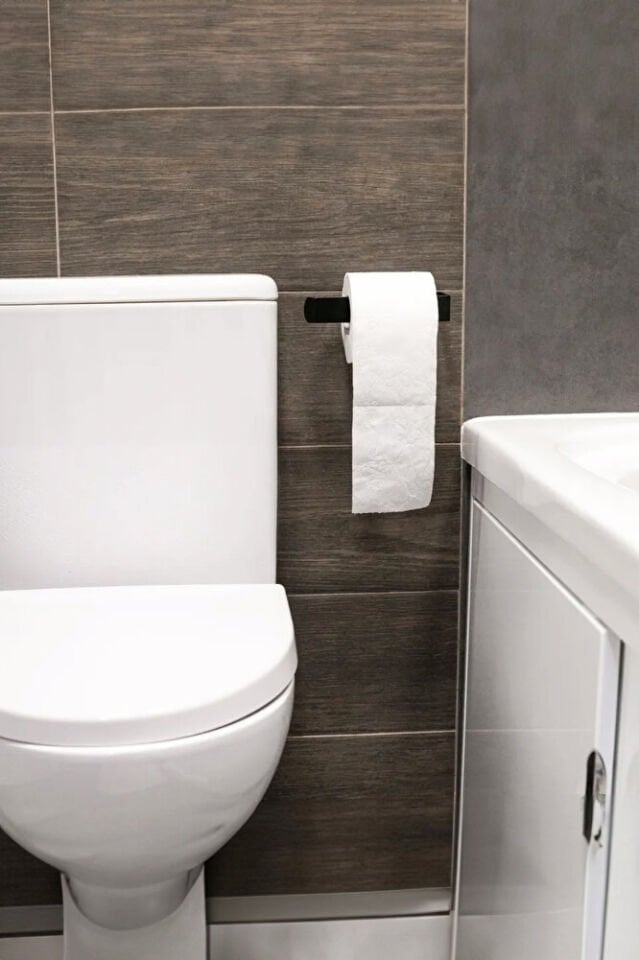 Yapışkanlı Tuvalet Kağıtlığı - Dekoratif Banyo Askısı Peçetelik