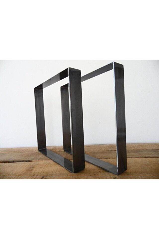 Kare Lama Metal Siyah Ayak Masa Ayağı