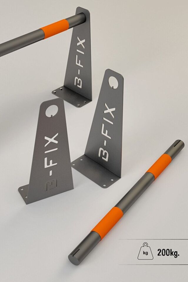 Barfiks Aleti - Barfiks Demiri - Barfix Çubuğu (Siyah)