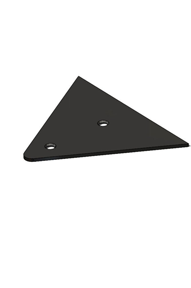 4'lü Gizli Duvar Rafı Askı Aparatı - Sağlam Metal Üçgen Raf Tutucu