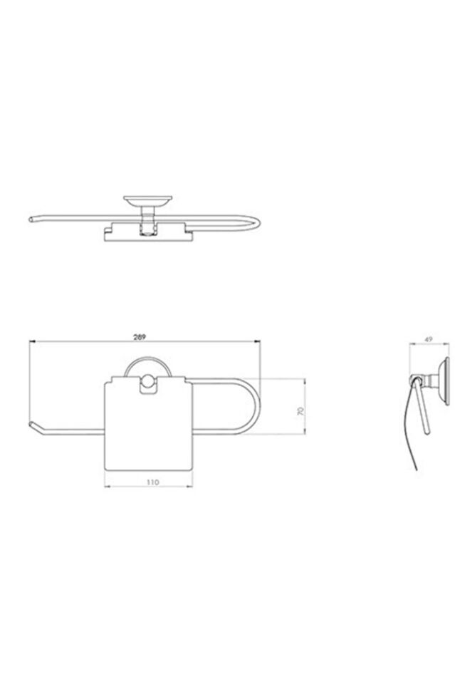 Duvara Monte Edilebilen Solo Kağıt Havluluk Kapaklı