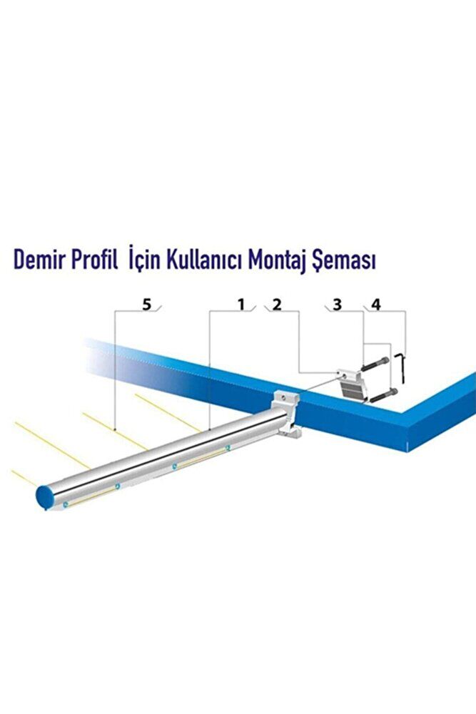 Ikon Pen Balkon Çamaşır Kurutma Askısı Kare Demir Purofiller Için