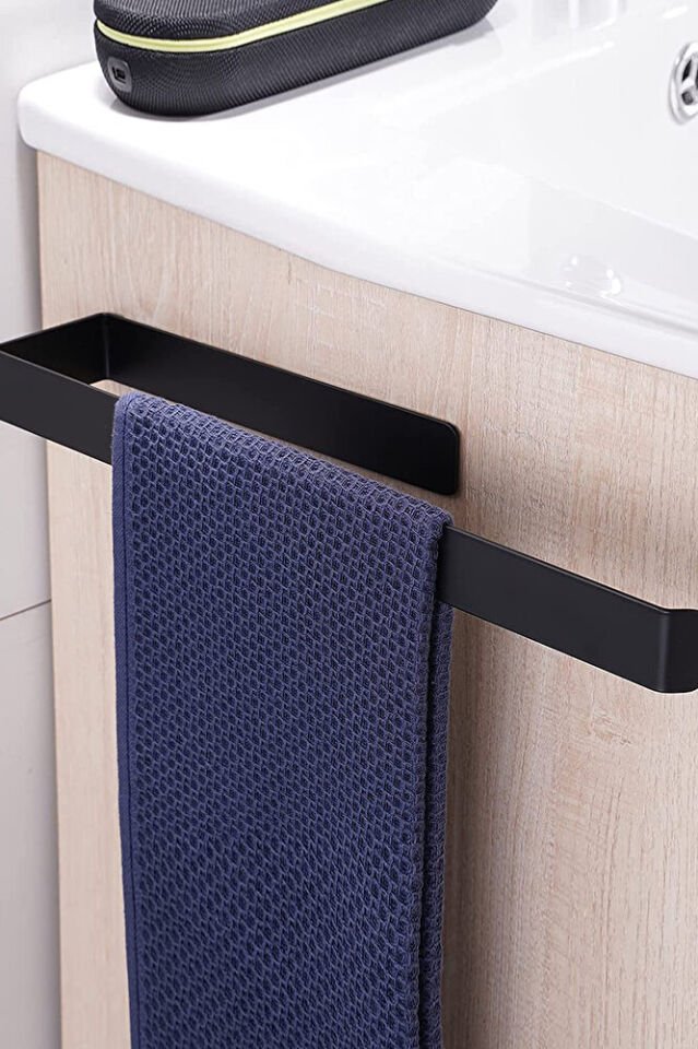 El Havluluk, Siyah Havluluk Banyo Için Kendinden Yapışkanlı Havlu Askısı, Kağıt Havluluk