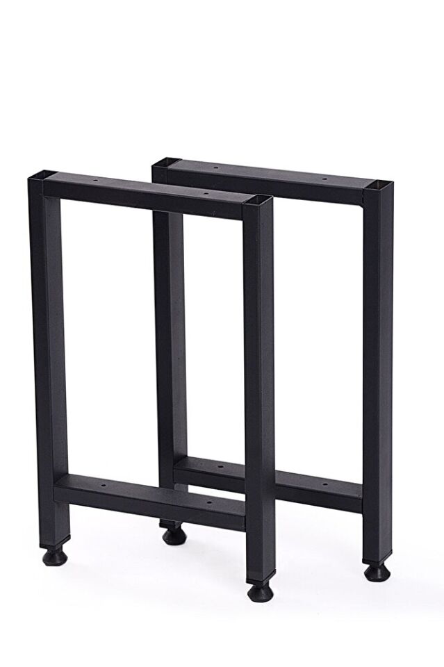 Metal Bank-sehpa-yan Sehpa Ayağı 2 Adet Ayak 42 Cm Mobilya Ayağı