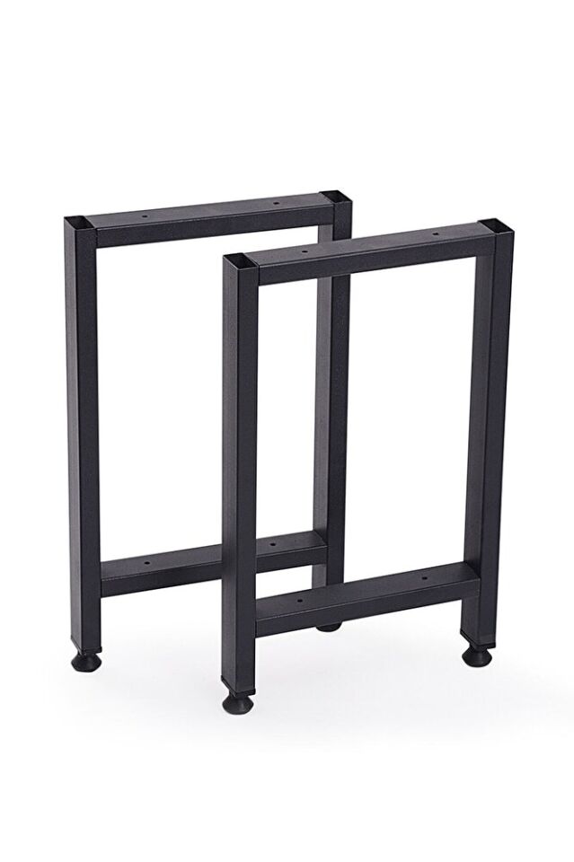 Metal Bank-sehpa-yan Sehpa Ayağı 2 Adet Ayak 42 Cm Mobilya Ayağı