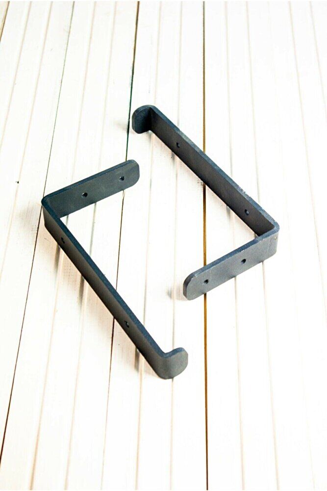 Dekoratif Metal Siyah Raf Ayağı (4 Adet)