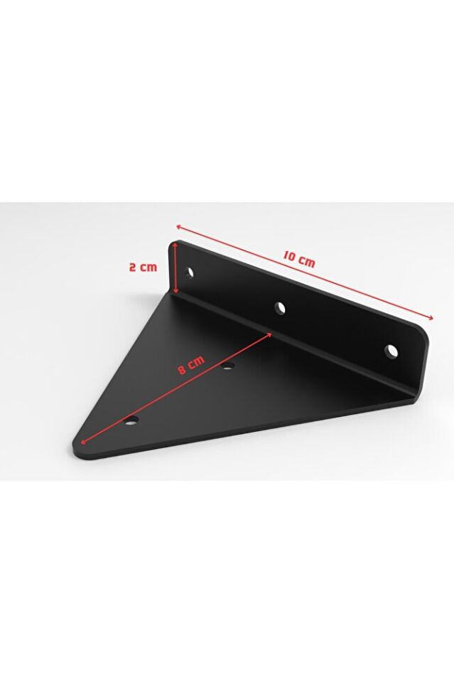 4'lü Gizli Duvar Rafı Askı Aparatı - Sağlam Metal Üçgen Raf Tutucu