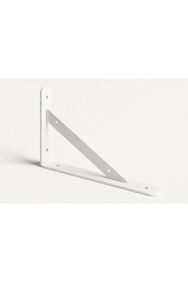 Raf Altı Dekoratif Raf Tutucu Ayak Ferforje Beyaz 11X15 cm 2 Adet