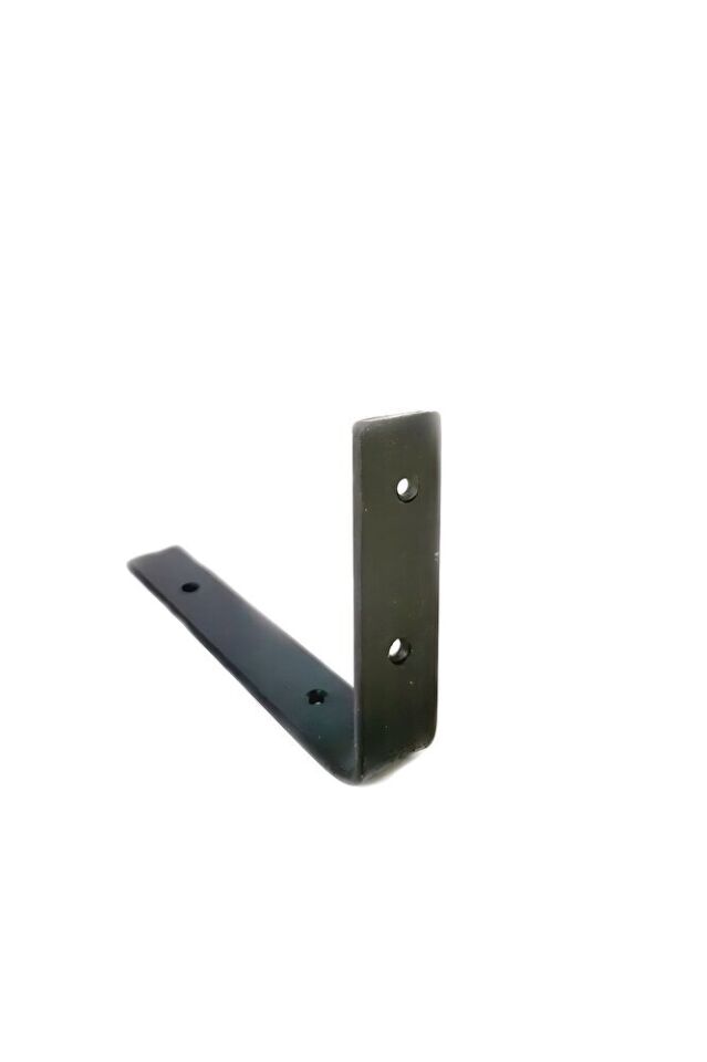 Rdv Demir Raf Ayağı 4 Adet 10x20 L Demir Raf Altı Tutacağı Siyah Montaj Aparatı