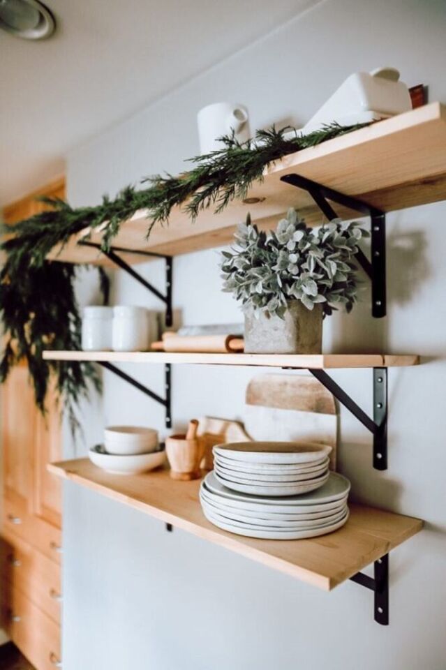 Ağır Yük Raf Altı Ayak Raf Tutucu Destekli L Demir 30x15 Cm Siyah Montaj Aparatı (2 ADET)