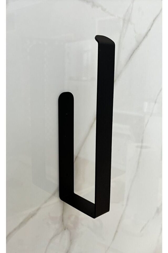 Metal Kağıt Havluluk Havlu Askısı Tutucu Duvara Bantla Monte Dolaba Asılabilir 26,5x7x3 Cm